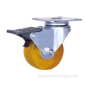 2 inch caster with PVC wheel with brake